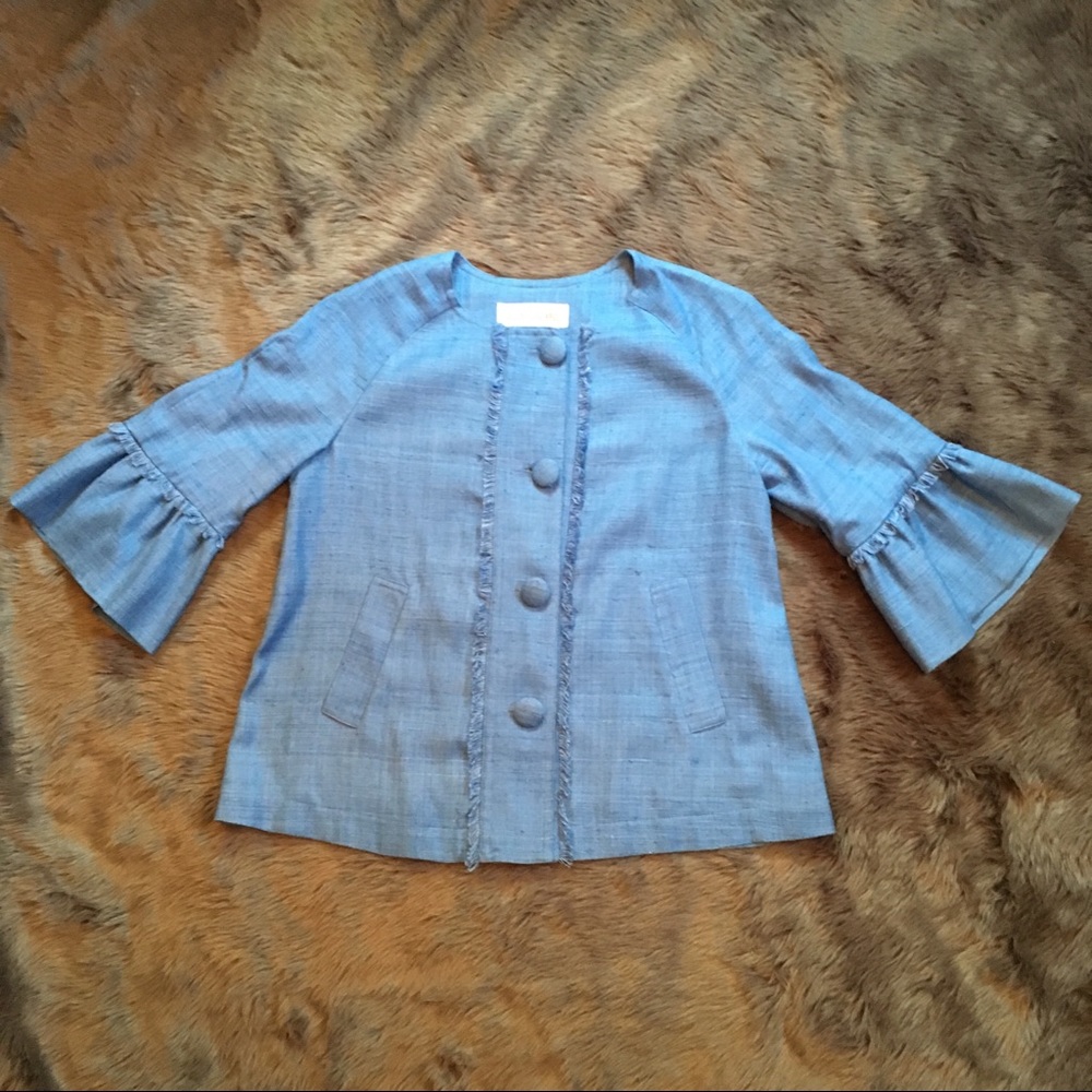 SARA CAMPBELL 100% Silk Jacket Small S EUC